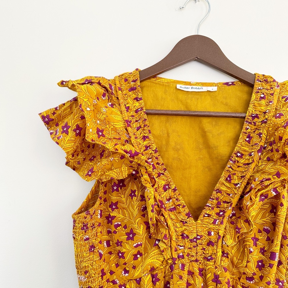 Roller Rabbit Marigold Ruffle Midi Dress - Picture 2 of 6